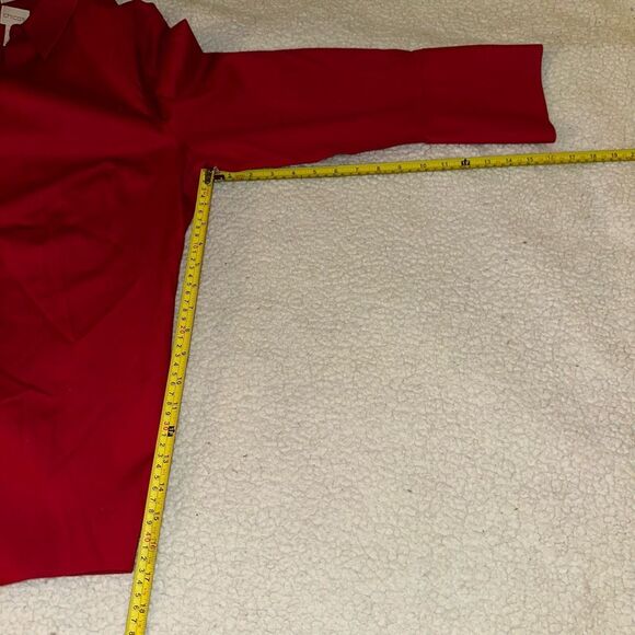 Chicos XL (3) Button Down Collared No Iron Red Long Sleeve Womens Shirt EUC - Picture 10 of 11